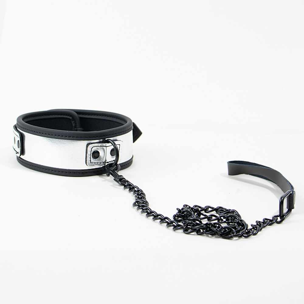 Collier et laisse Balade-moi - Argent