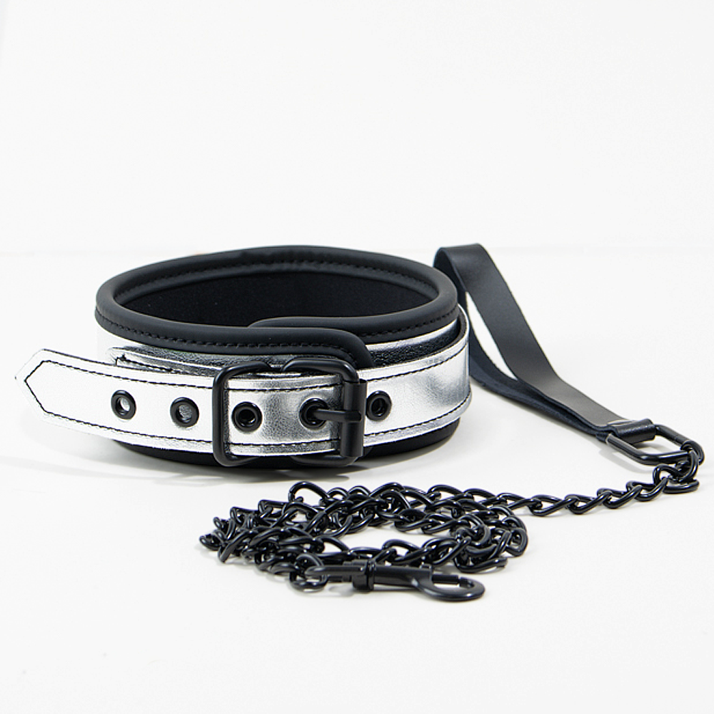 Collier et laisse Balade-moi - Argent