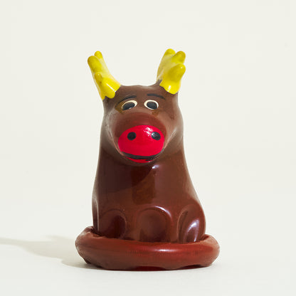 Préservatif fantaisie de Noël ou anniversaire - Renne