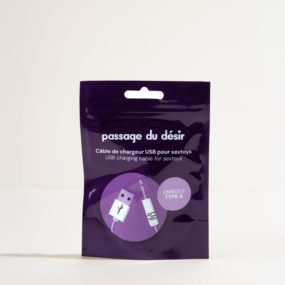 Special charging cable sextoy Passage du Désir - Type A tip