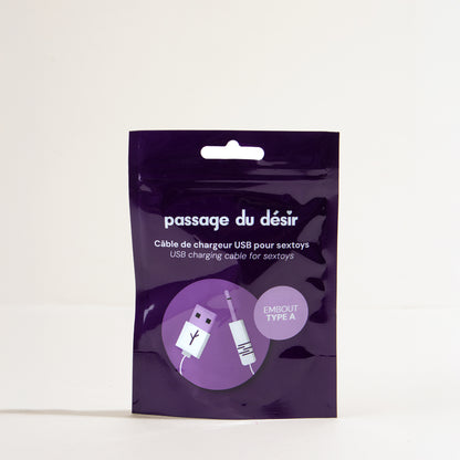 Special charging cable sextoy Passage du Désir - Type A tip