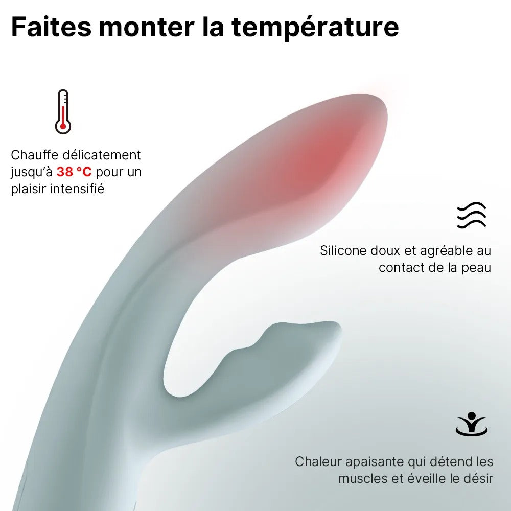 Connected and heated chika rabbit Svakom