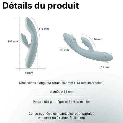 Connected and heated chika rabbit Svakom
