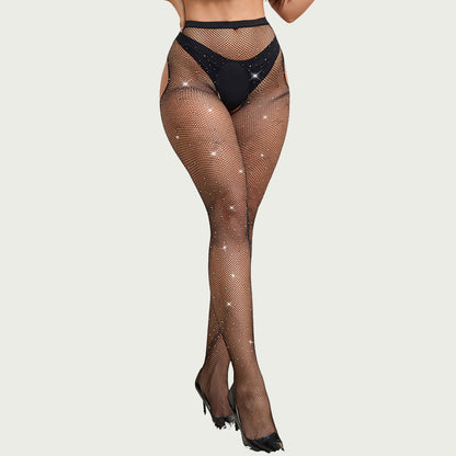 OhYeah rhinestone fishnet open tights - OhYeah rhinestone fishnet open tights