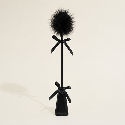 Riding crop feather duster