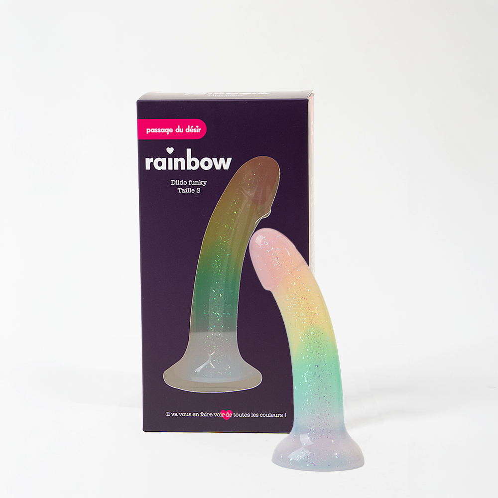 Brooklyn Universal Harness x Funky Dildo Pack - Rainbow