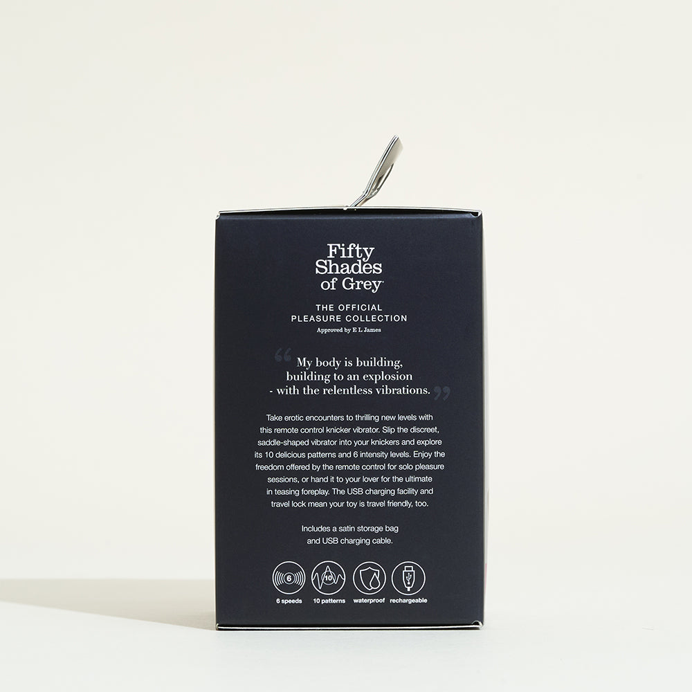 Remote controlled panty vibro 50 shades of Gray