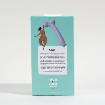 2-in-1 massaging vibrator Gaïa Love&Care 