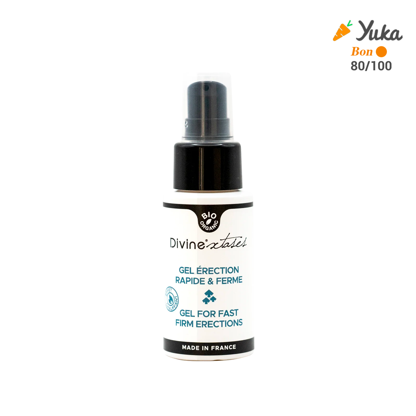 Quick and firm organic erection gel