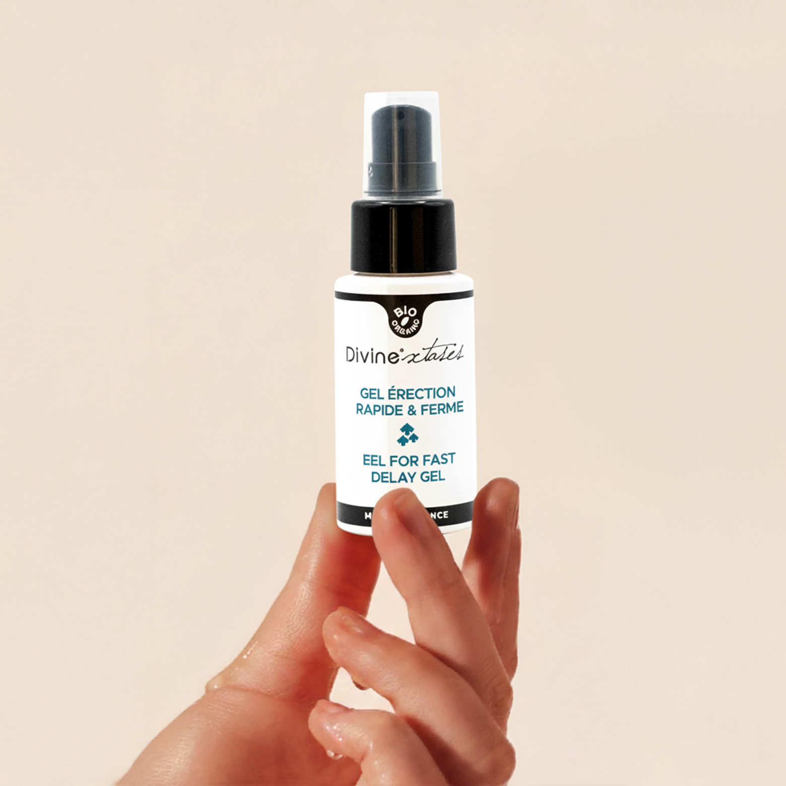 Quick and firm organic erection gel