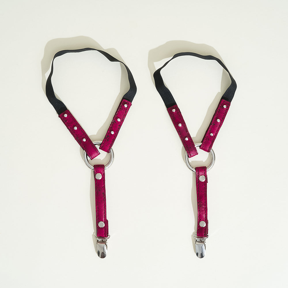 Porte-jarretelles cuir vegan Goliate