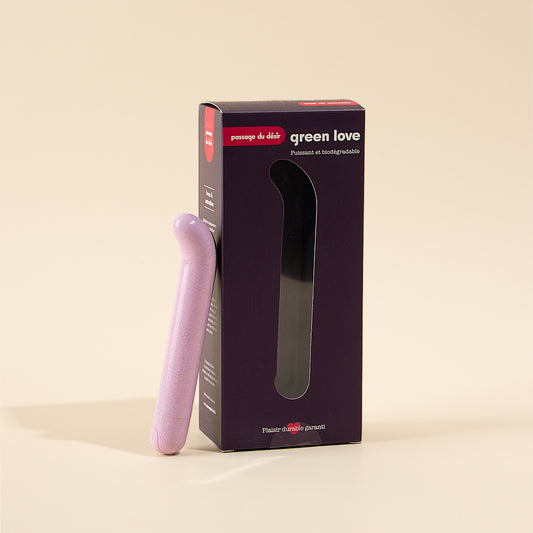 Leistungsstarker und biologisch abbaubarer Vibrator Green Love