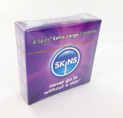 Préservatifs Skins x4 - Grande taille