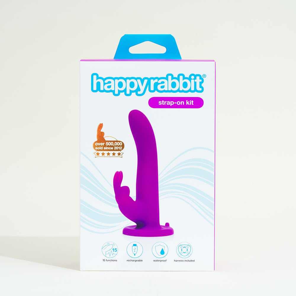 Rabbit Vibrating belt Strap-on Happy Rabbit