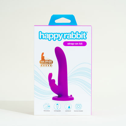 Rabbit Vibrating belt Strap-on Happy Rabbit