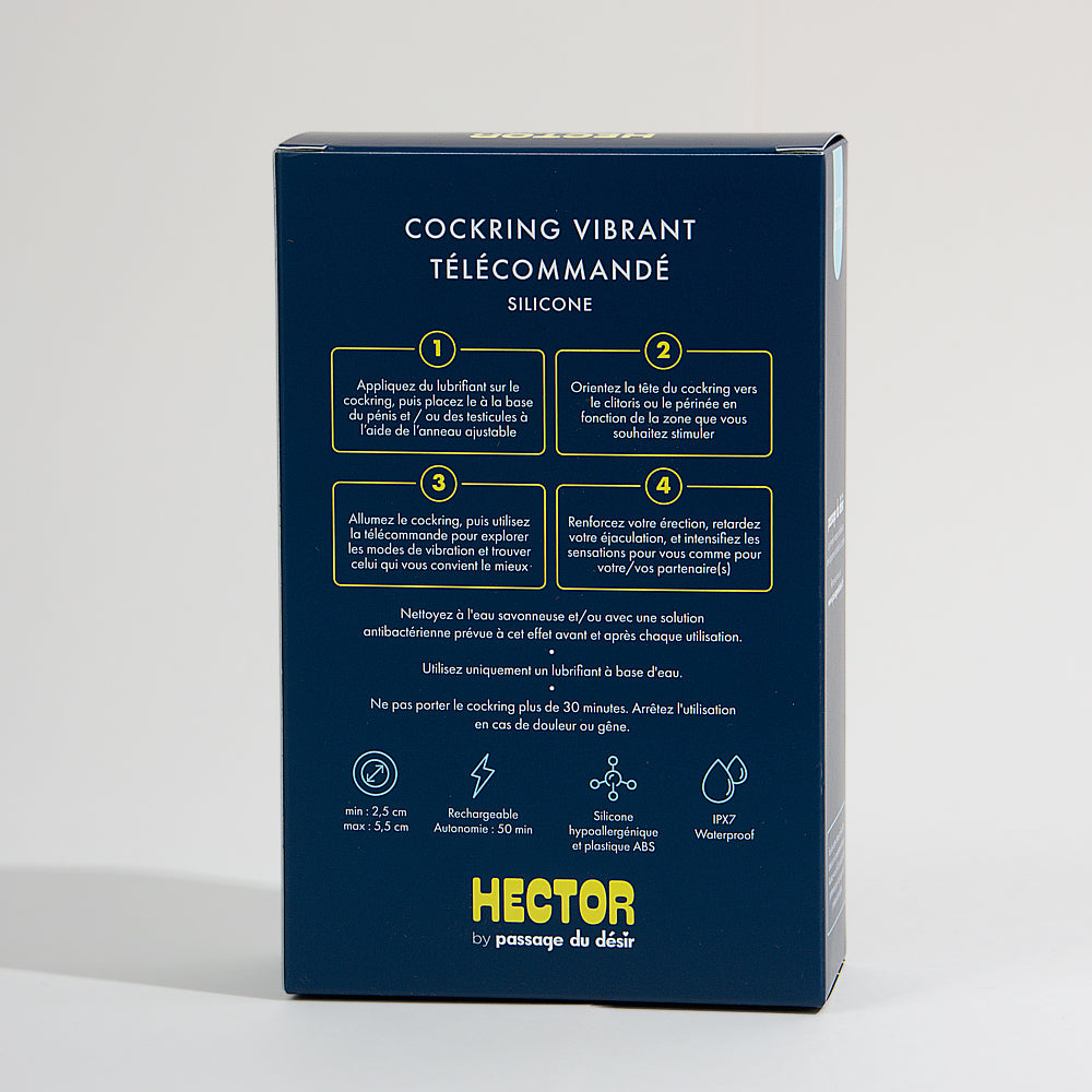 Cockring vibrant télécommandé Hector