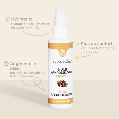 Huile de Massage aphrodisiaque Bio