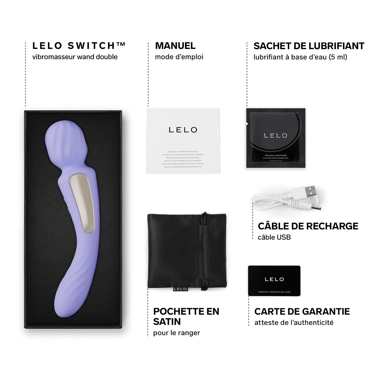 Wand Switch 2-in-1 by Lelo  - Purple