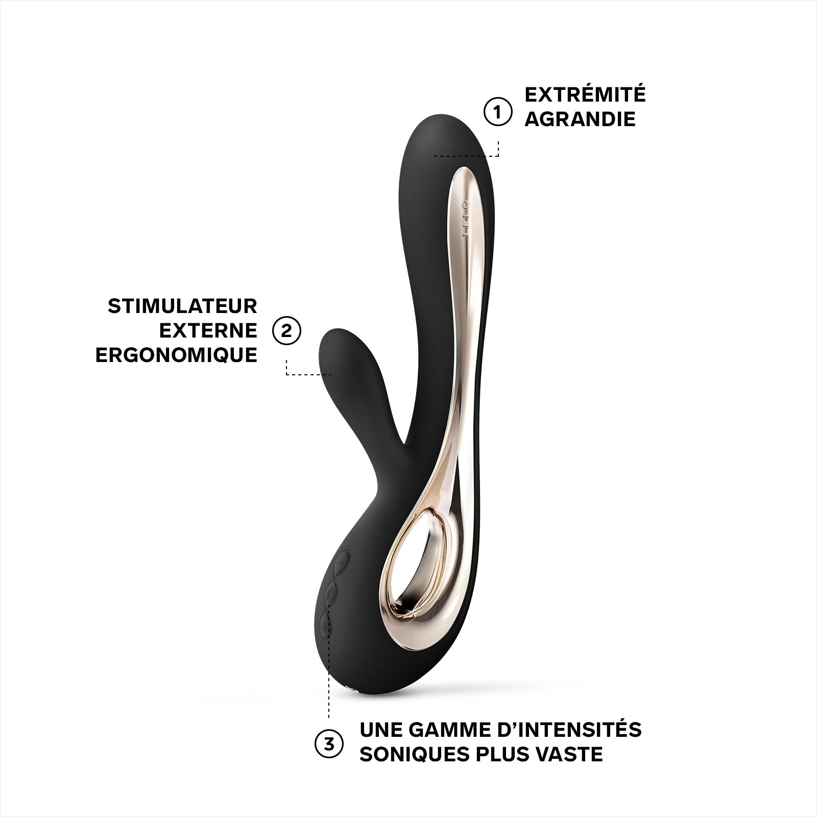 Rabbit Soraya 2 of Lelo - Black