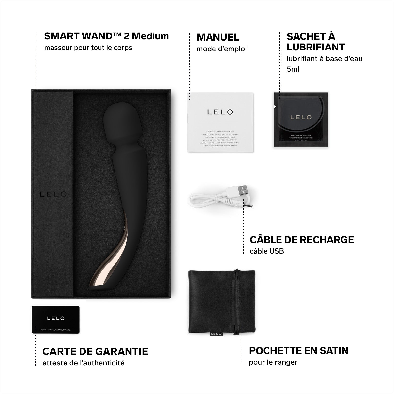 Vibromasseur Smart Wand 2 de Lelo - Medium