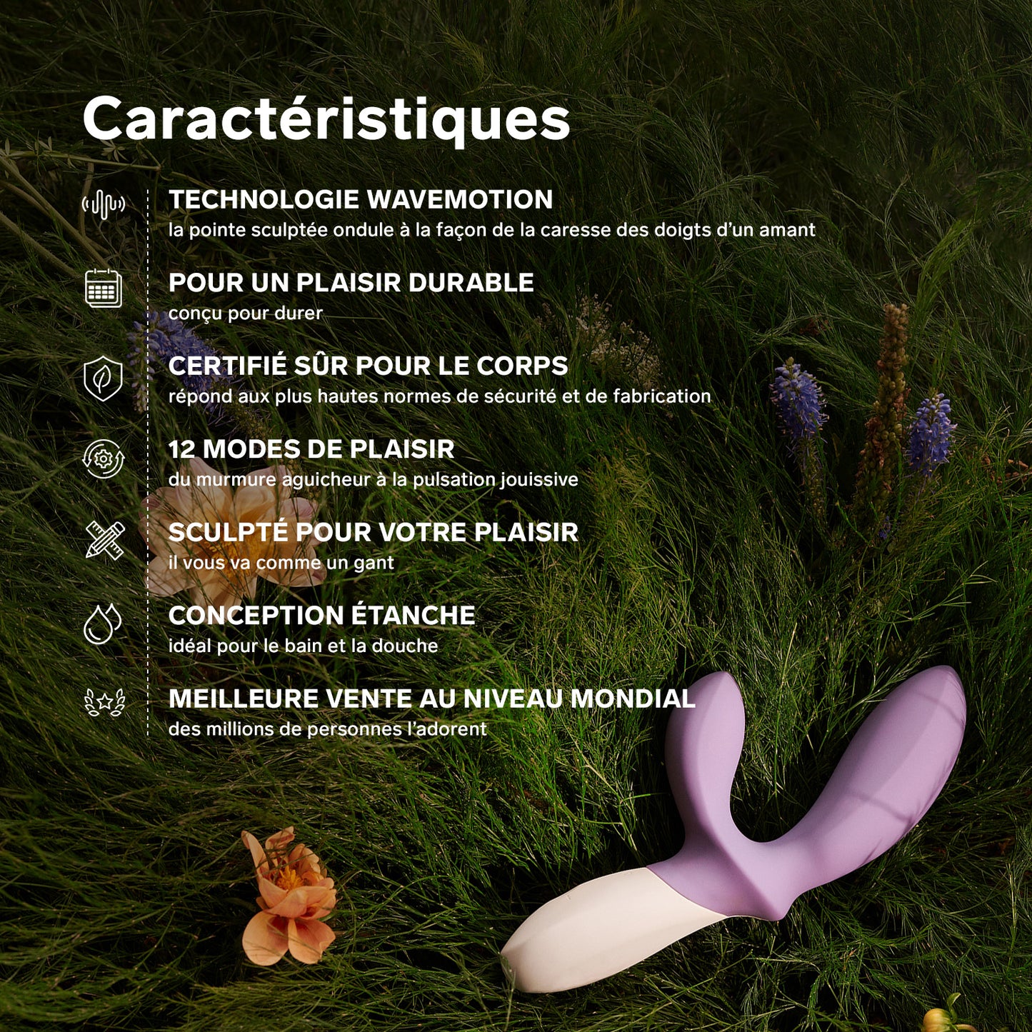 Masseur prostatique Loki Wave 2 de Lelo - Violet