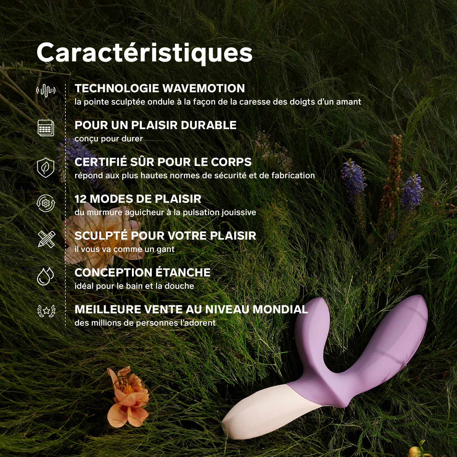 Masseur prostatique Loki Wave 2 de Lelo - Violet