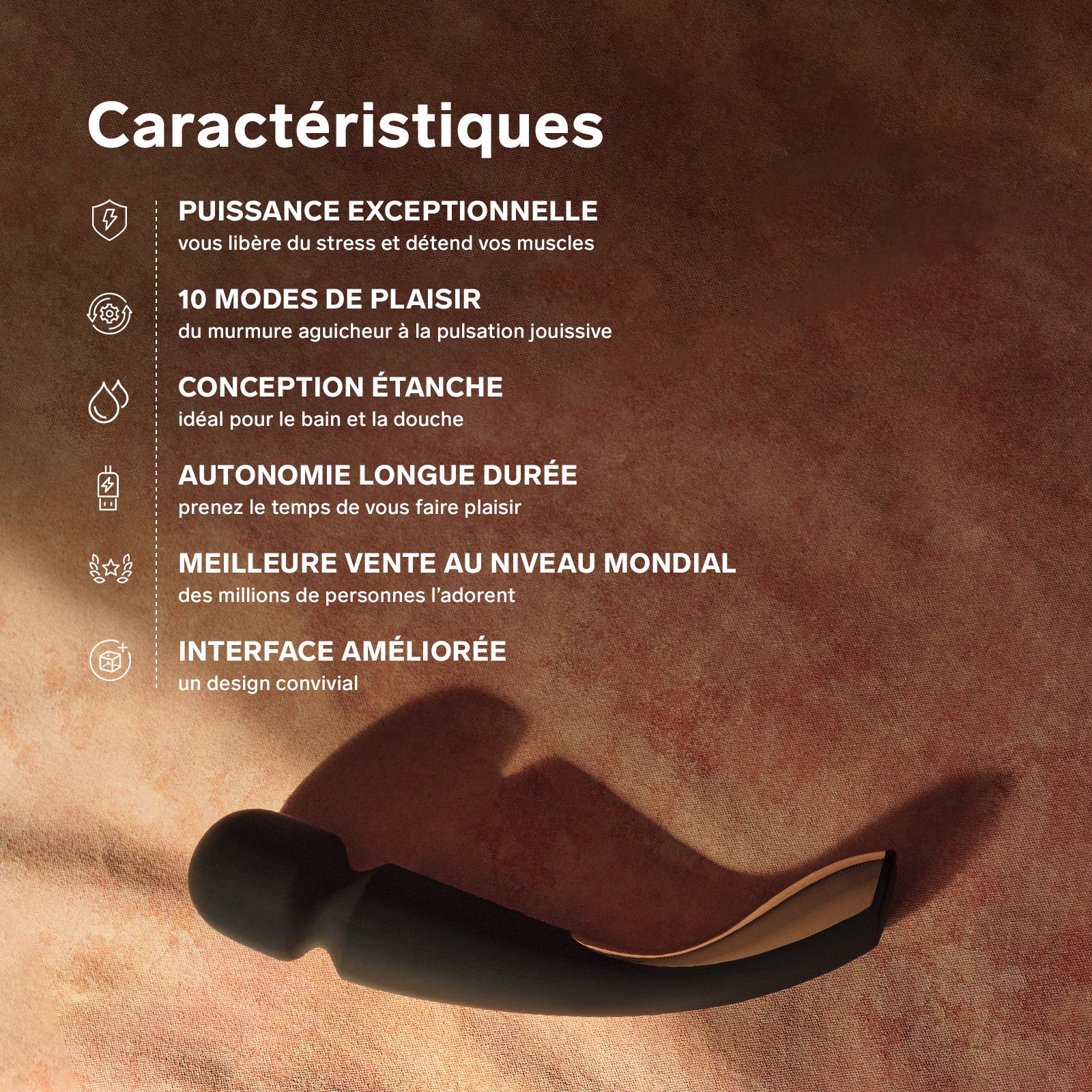 Vibromasseur Smart Wand 2 de Lelo - Medium