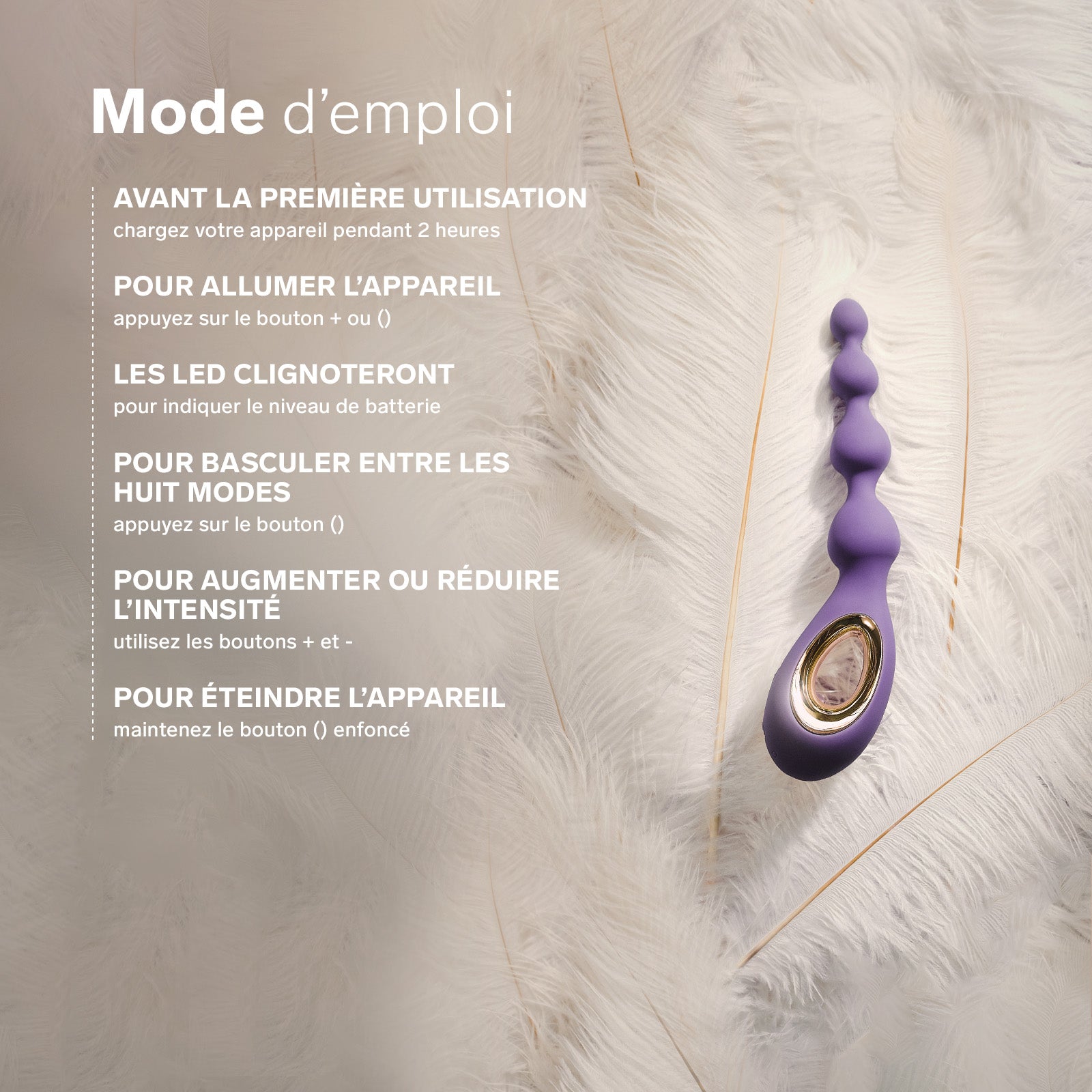 Soraya Beads of Lelo - Purple