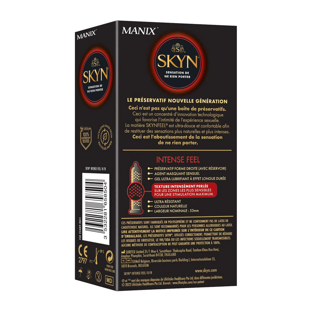 Latex textured condoms Skyn Intense feel