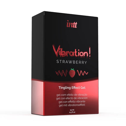 Vegan vibrating gel cold effect - Strawberry