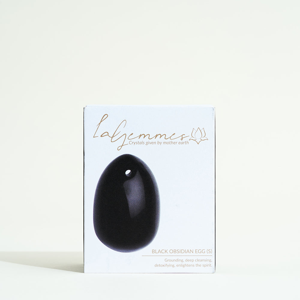 Natural stone geisha balls - Obsidian