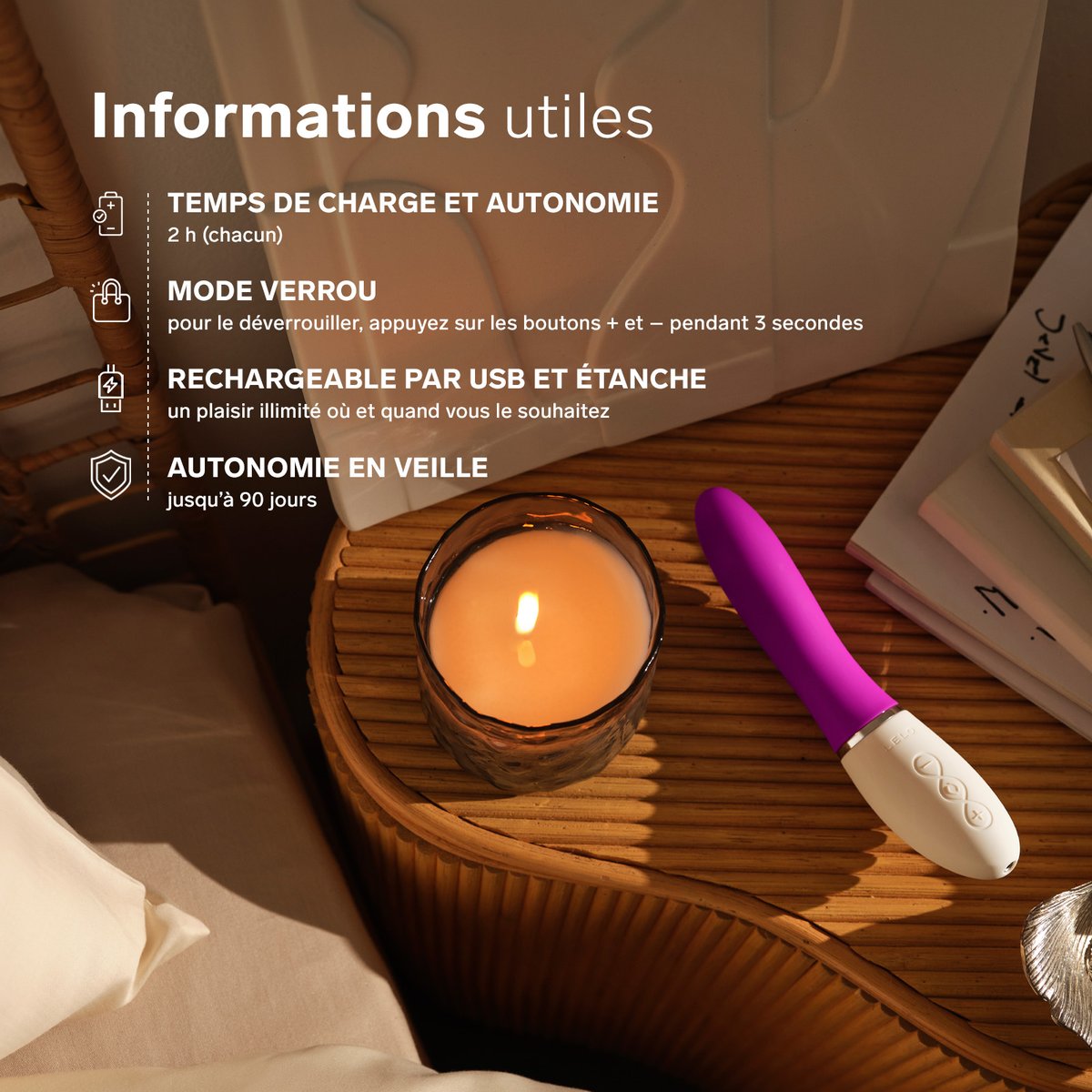 Vibro point G connected Liv 3 of Lelo - Lelo Book 3