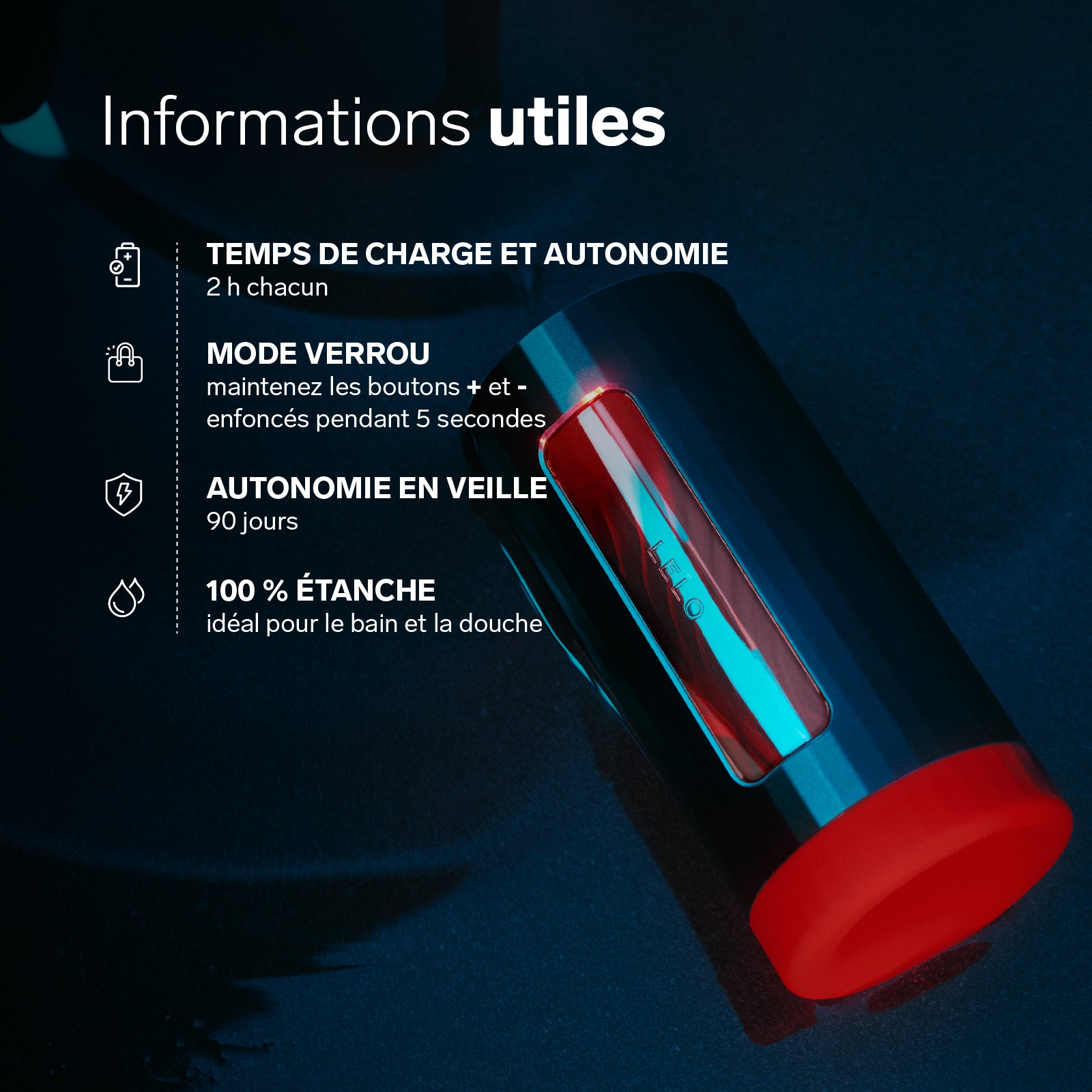 F1S V3 de Lelo Masturbateur contrôlé par IA - Rouge