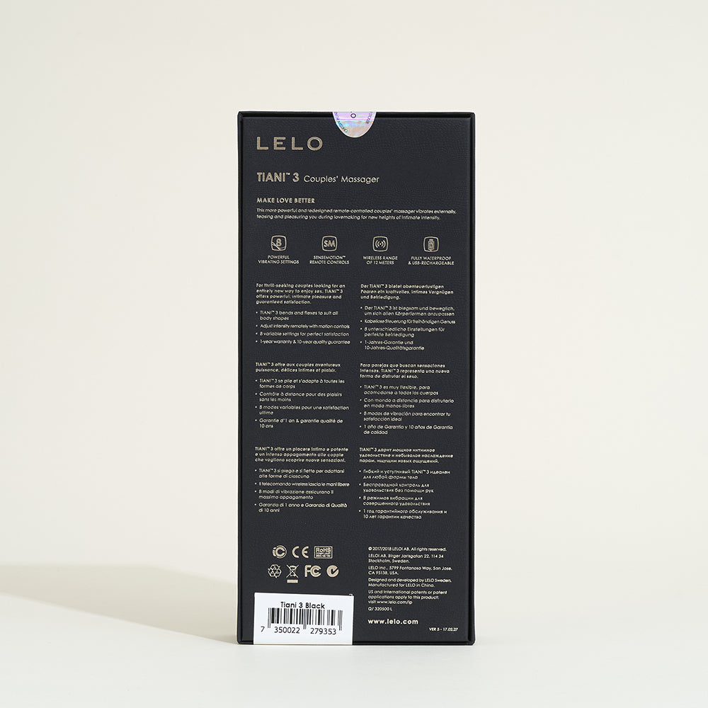 Vibro Tiani 3 de Lelo - Noir