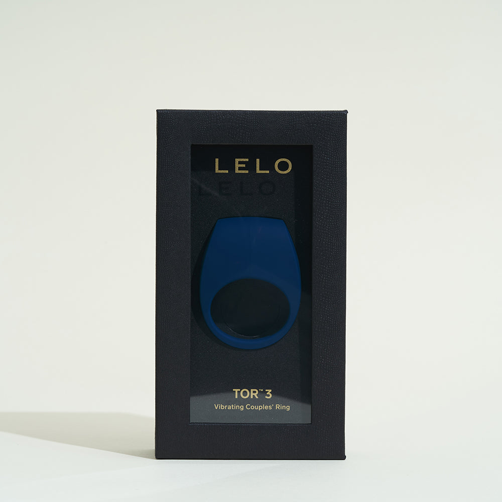 TOR 3 cockring vibrant de Lelo - Bleu foncé