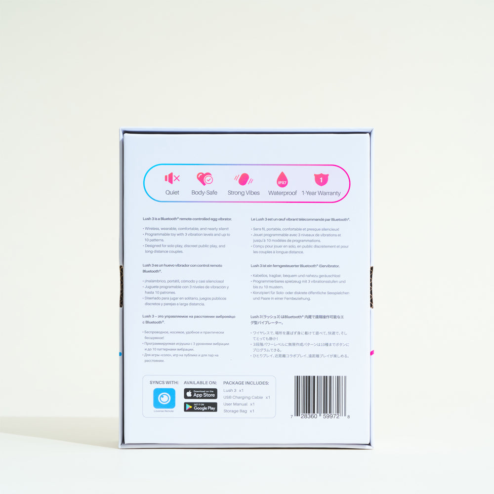 The Vibrating Lush 3 connected egg from Lovense 