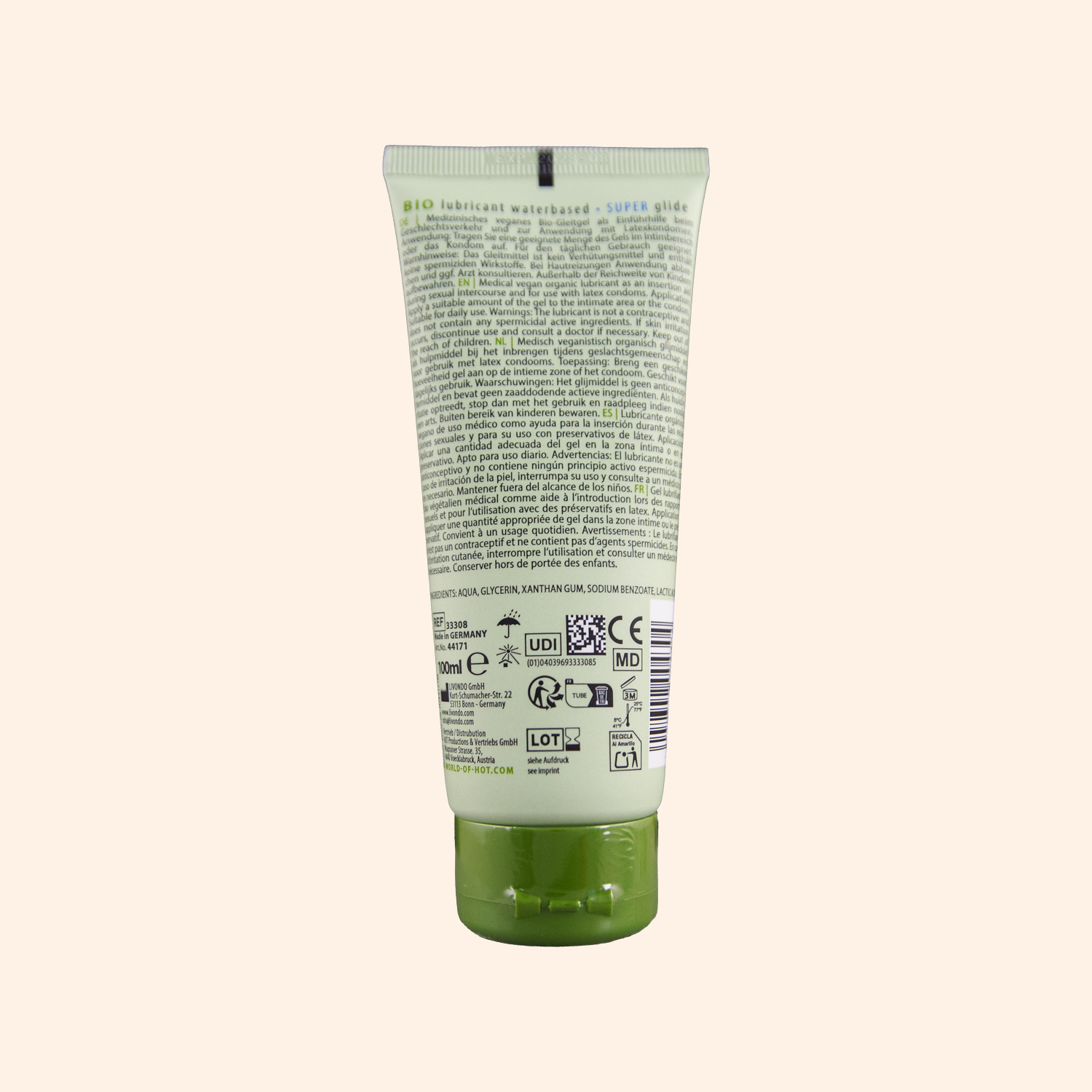 Biologisch Glijmiddel Super Hydraterend Speciaal droogheid - 100 ml