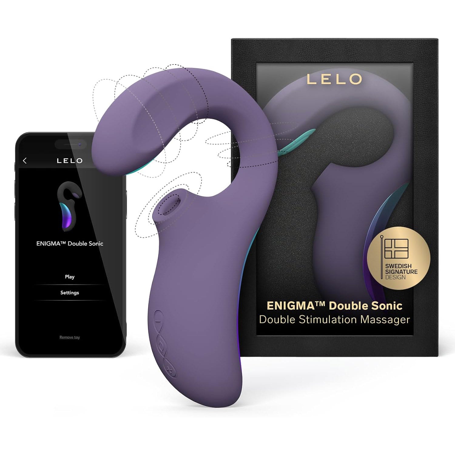 Enigma double sonic de Lelo - Violet