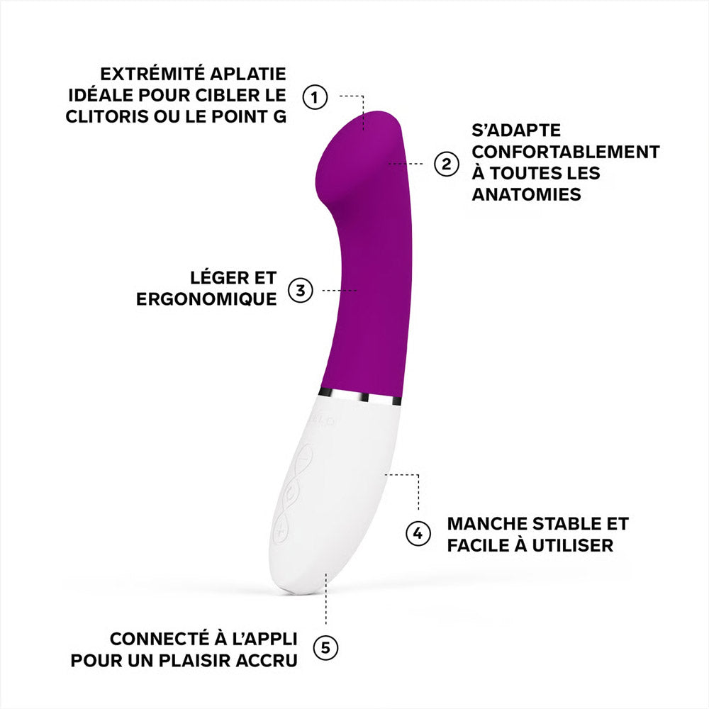 Vibro point G connected Gigi 3 of Lelo - Rose