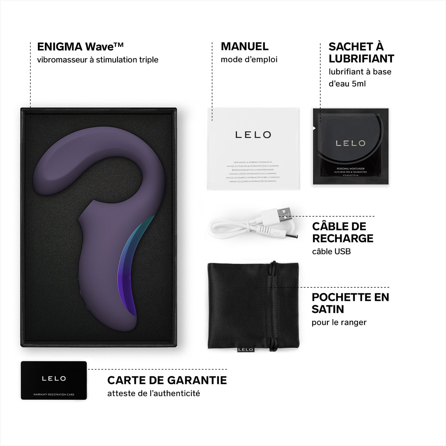 Stimulateur sonique Enigma Wave - Cyber Purple