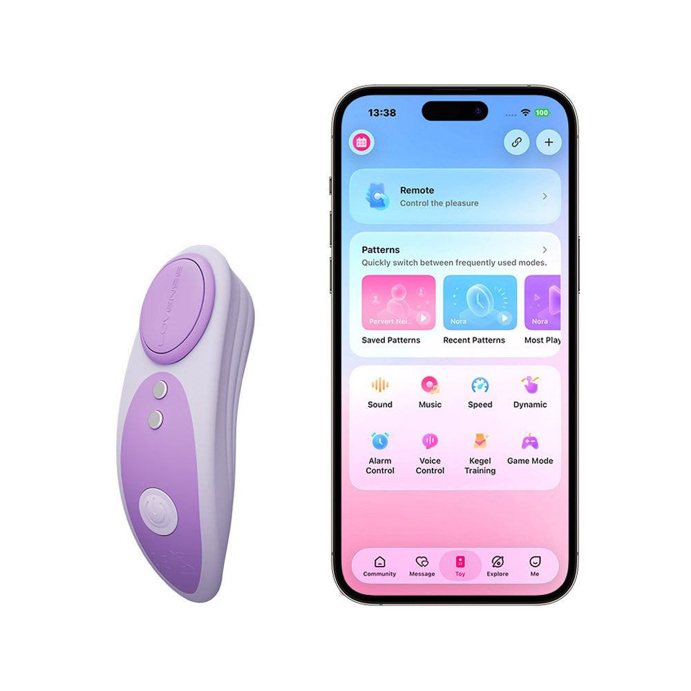 Verbonden slipvibrator Ferri Lovense - Lila