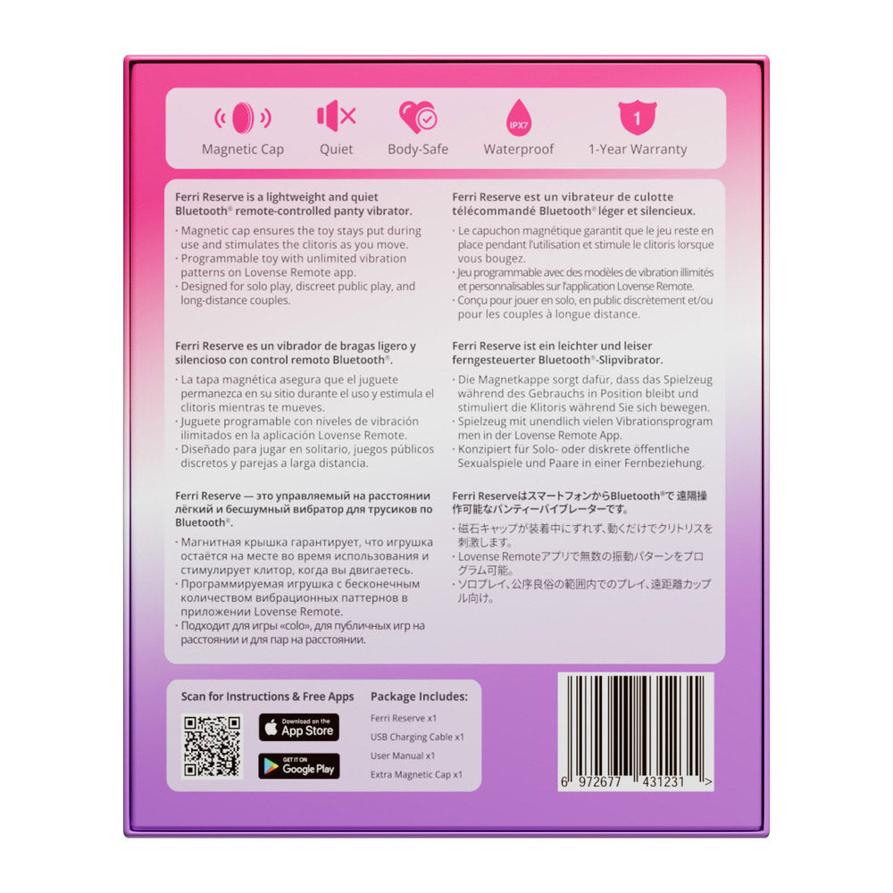 Verbonden slipvibrator Ferri Lovense - Lila