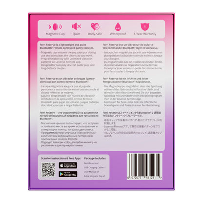 Verbonden slipvibrator Ferri Lovense - Lila