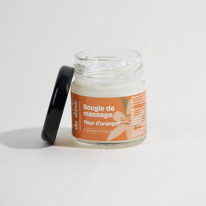 Mini bougie de massage - Fleur d'oranger