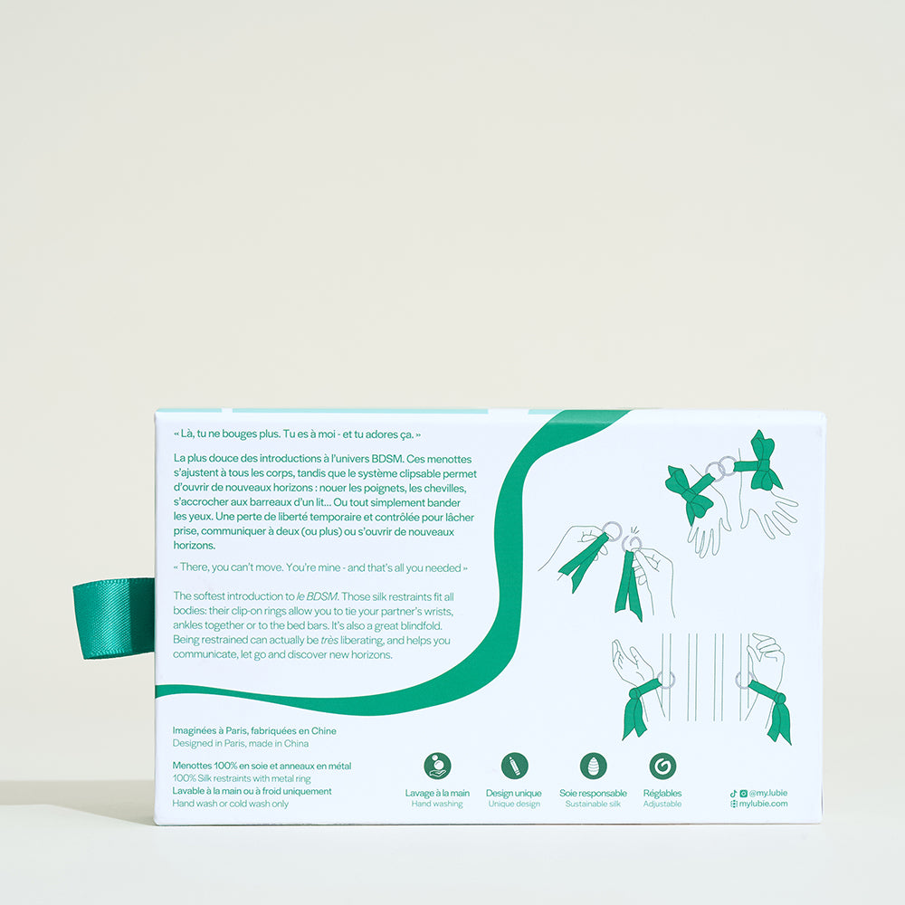 Silk handcuffs My Lubie - Green