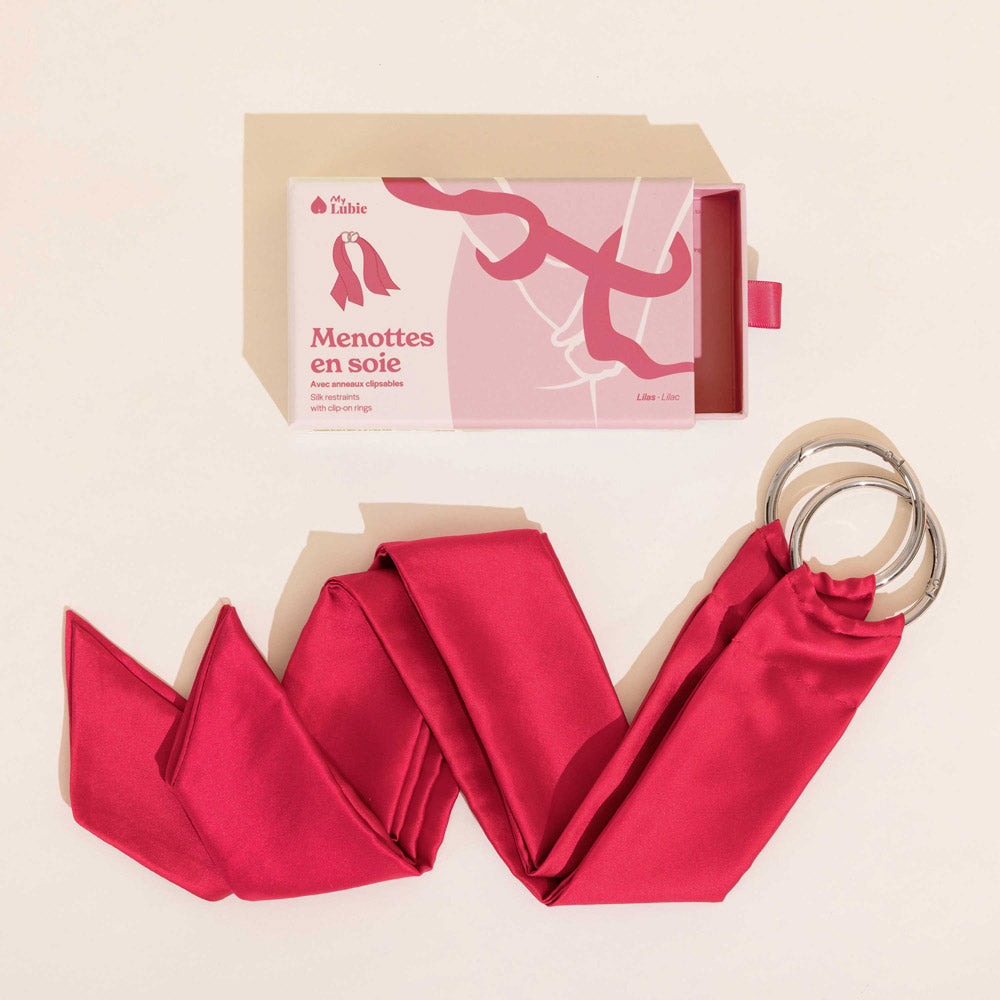 Silk handcuffs My Lubie - Cherry