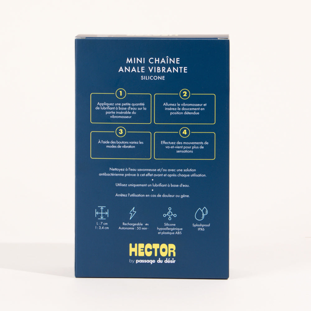 Mini vibrant anal chain Hector