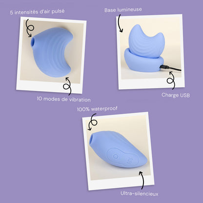 Moon 2-in-1 stimulator from HYYO  - Blue