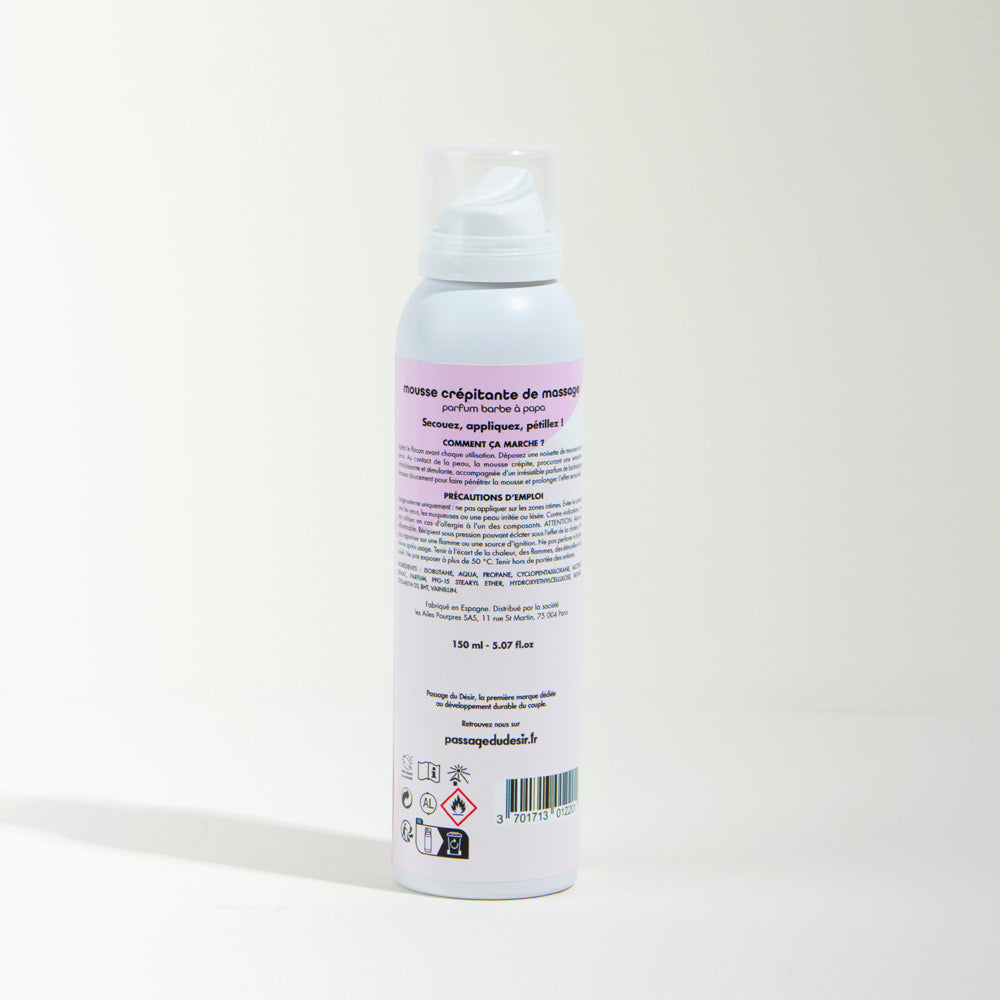 Poutpast and moisturizing massage foam - Cotton candy