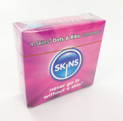 Préservatifs Skins x4 - Nervurés